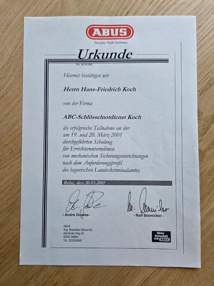 ABC Schlüsselnotdienst Koch e.K.